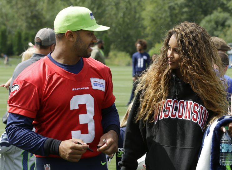 Russell Wilson and Ciara (AP)