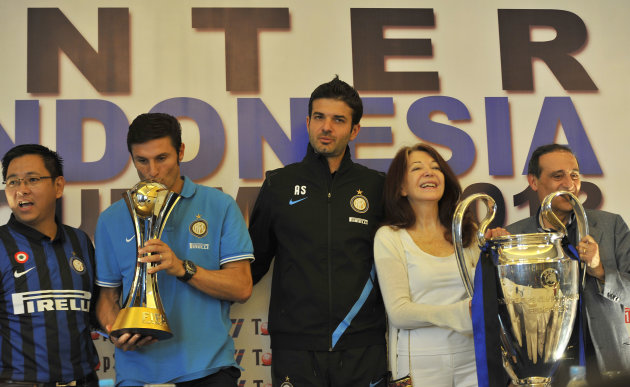 Inter Milan saat berkunjung ke Jakarta pada Mei 2012 lalu. (ANTARA/Puspa Perwitasari)