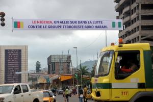 A banner in the Cameroonian capital Yaounde reads &#39;Nigeria&nbsp;&hellip;