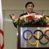 Wu Ching-kuo, an executive board member of the International Olympic Committee, speaks during a news conference in Taipei