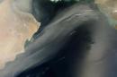 NASA space image of Arabian Peninsula sandstorm