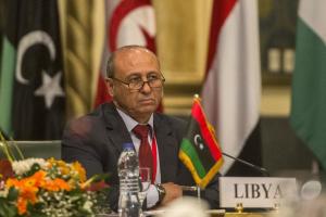 Libyan foreign minister Muhammad Abdelaziz attends …