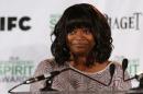 Octavia Spencer reacts as Fruitvale Station receives a nomination at the Film Independent Spirit Awards press conference (AP)