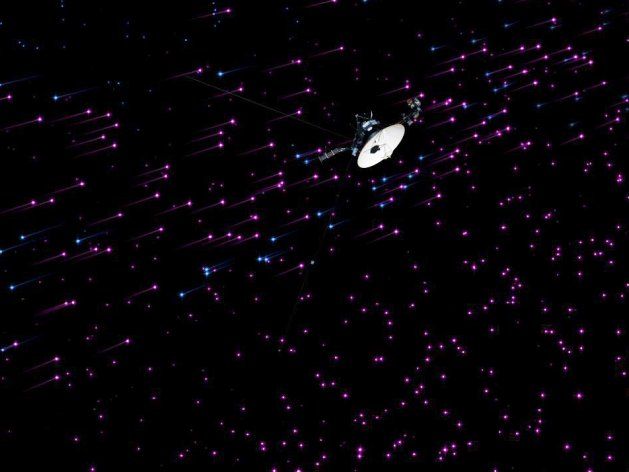 In this artist rendering released by NASA, the Voyager 1 spacecraft explores a new region of space at the edge of the solar system. New research published Thursday, June 27, 2013 in the journal Science confirms the NASA spacecraft has not yet crossed into interstellar space, or the space between stars. (AP Photo/NASA)