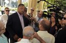 U.S. civil rights activist Jesse Jackson talks to the media at the National hotel in Havana
