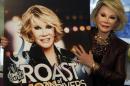 U.S. artist Joan Rivers poses for photographers as she presents "Comedy Roast with Joan Rivers" at the annual MIPCOM television programme market in Canne