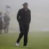 Sergio Garcia, of Spain, walks to the eighth green in the first round of the Northern Trust Open golf tournament at Riviera Country Club in the Pacific Palisades area of Los Angeles, Thursday, Feb. 14, 2013. (AP Photo/Reed Saxon)