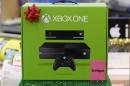 XBox One which will be discounted at 6pm local time on Thanksgiving day is seen on display at the Wal-Mart Supercenter in the Porter Ranch section of Los Angeles