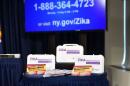 The New York State Department of Health unveiled a Zika Prevention Kit for pregnant women during the rollout of a Zika Information hotline and website, in New York
