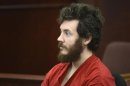 Accused Aurora theater shooting suspect James Holmes listens at his arraignment in Centennial