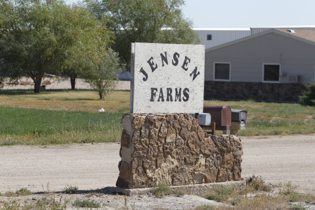 FILE - This Sept. 28, 2011 file photo shows the sign leading to the Jensen Farms near Holly, Colo. The U.S. Food and Drug Administration on Friday proposed the most sweeping food safety rules in decades, requiring farmers and food companies to be more vigilant in the wake of deadly outbreaks in peanuts, cantaloupe and leafy greens. (AP Photo/Ed Andrieski, File)