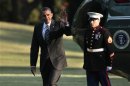 President Obama returns to the White House