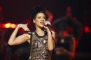Rihanna performs during the 2012 iHeart Radio Music Festival in Las Vegas