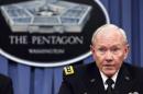 Chairman of the Joint Chiefs of Staff Gen. Martin Dempsey speaks in a press briefing at the Pentagon in Washington