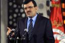 Tunisian Prime Minister Ali Larayedh speaks during a press conference in Tunis on May 23, 2013