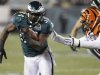Philadelphia Eagles Brown avoids a tackle from the Bengals Peko during the second quarter of their NFL football game in Philadelphia, Pennsylvania
