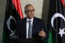 Libya's Prime Minister Ali Zeidan speaks during a press conference on March 8, 2014 in the capital, Tripoli