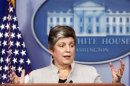 Homeland Security Secretary Janet Napolitano speaks about the effects of the sequester from the White House in Washington