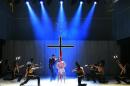 Actors performs during a dress rehearsal of a version of Jesus Christ Superstar in Madrid