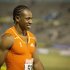 Yohan Blake smiles after winning the men's 200m final at the Jamaican Olympic Athletic Trials
