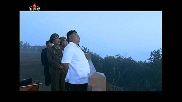 Kim Jong Un watches rocket firing drill