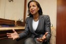 File picture of U.S. Ambassador to the UN Susan Rice speaking with Reuters in Boca Raton