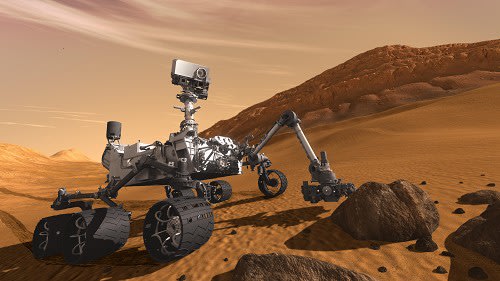 The Mars rover Curiosity is designed to search for clues about possible past life on the Red Planet (AP/Nasa/JPL-Caltech)