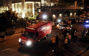 An ambulance carrying the remains of prosecutor Alberto&nbsp;&hellip;