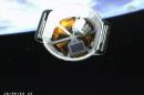 This Friday, April 18, 2014 image made from video shows the aft of the SpaceX Dragon capsule as it separates from the second stage rocket into orbit on its own. The Dragon cargo ship is scheduled to reach the orbiting lab on Sunday, April 20, 2014 - Easter morning. (AP Photo/NASA)