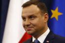 Poland's President Andrzej Duda speaks during his announcement at Presidential Palace in Warsaw