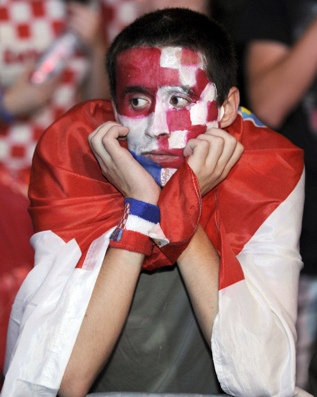 A Croatian Football Fan Reacts AFP/Getty Images
