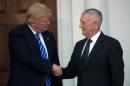 US President-elect Donald Trump said his selection for defense secratry, retired Marine general James Mattis (R), was "our best"