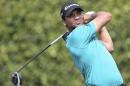 Jason Day, of Australia, tees off on the ninth hole during the first round of the Arnold Palmer Invitational golf tournament in Orlando, Fla., Thursday, March 17, 2016. (AP Photo/Willie J. Allen, Jr.)