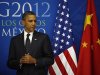 U.S. President Barack Obama is pictured during his meeting with China's President Hu Jintao at the G20 Summit in Los Cabos