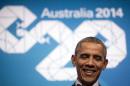 U.S. President Barack Obama speaks during his news conference at the G20 Summit in Brisbane, Australia, Sunday, Nov. 16, 2014. (AP Photo/Pablo Martinez Monsivais)