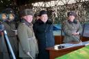 KCNA picture of North Korean leader Kim Jong Un guiding Korean People's Army (KPA) military drills