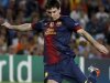 Barcelona's Messi kicks the ball during their Champions League Group G soccer match against Spartak Moscow in Barcelona