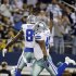 Dallas Cowboys wide receiver Dez Bryant (88) celebrates his touchdown against the Pittsburgh Steelers with Lawrence Vickers (47) during the second half of an NFL football game Sunday, Dec. 16, 2012 in Arlington, Texas. (AP Photo/Tony Gutierrez)