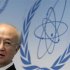 IAEA Director General Amano attends a news conference in Vienna