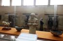 A limestone statuette from the archaelogical site of Warka is displayed at the National Museum of Iraq in Baghdad