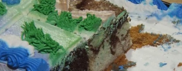Scary surprise found in kid's birthday cake (WGME)