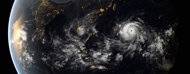 The strongest typhoon of the year slams the Philippines. (EUMETSAT)