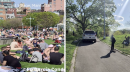 A tale of two parks: Enjoying the sun in wealthy Manhattan, social distancing under police scrutiny in the Bronx