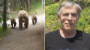 Hiker Captures Harrowing Moment He Was Followed by Mama Bear and Her Cubs