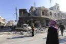 Airstrikes on rebel-held town in northwestern Syria kill 8
