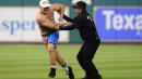 Shirtless Goofball In Flag Underwear Invades Field At World Series