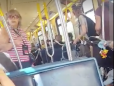 Passengers tell Canadian woman 'get the f*** off the train' after she hurls racist abuse at elderly couple