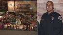 Community, family honor slain Pomona police officer in candlelight vigil