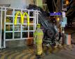 A California man drove his Jeep off the roof of a six-level parking garage and crashed into a McDonald's, police say