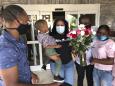 Georgia nursing staff back with family after virus lockdown